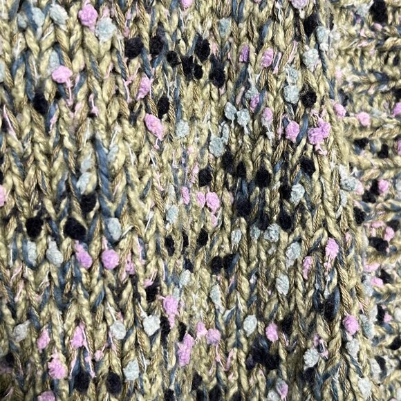 Speckled Granola Nature Chunky Whimsigoth Grandma Knit Cardigan Forest Fairy XS - Picture 2 of 9